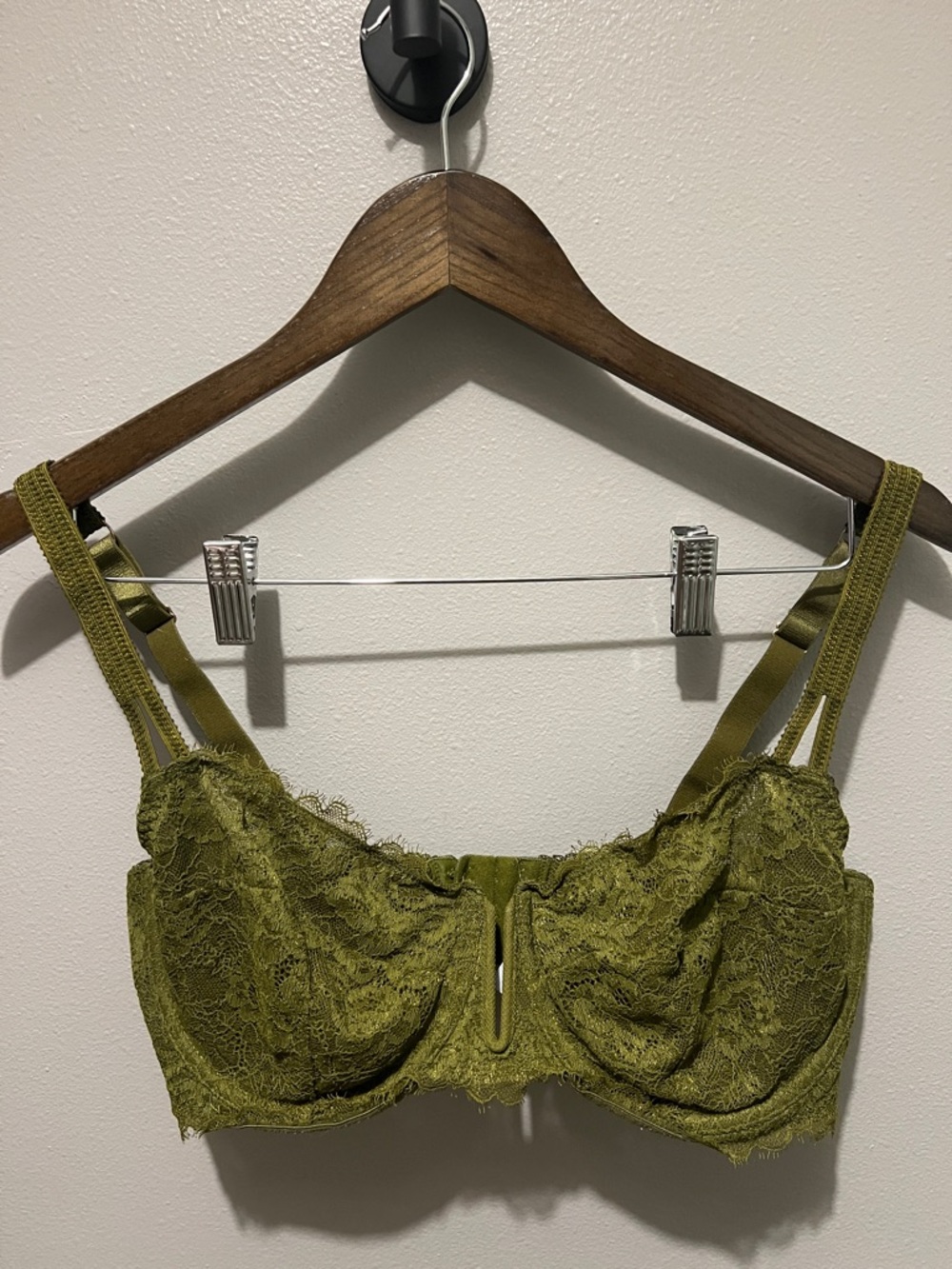 Olive Balconette Lace & Mesh Unlined Underwire Bra 🫒 🫒